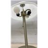 Image 4 : Pair of Traditional Brushed Gold Table Lamps with Alabaster Frosted Glass Bell Shades, 22” High
