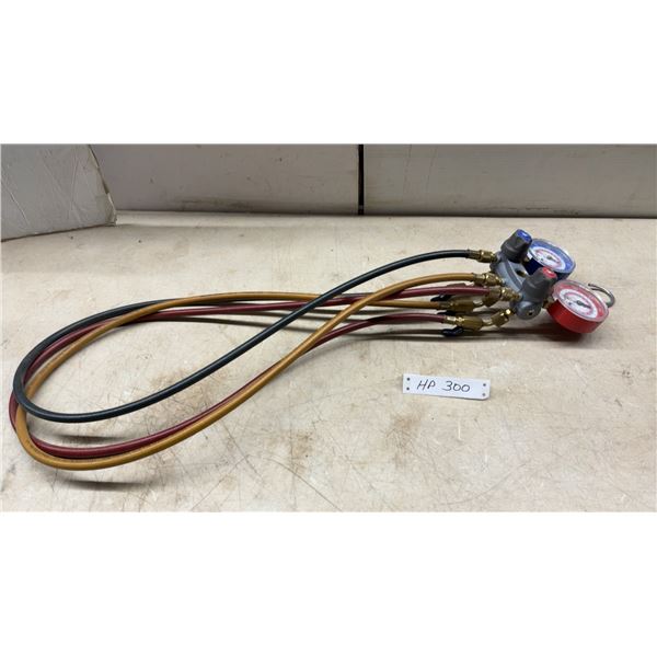 Yellow Jacket Titan 2-Valve Manifold Gauge Set for charging AC