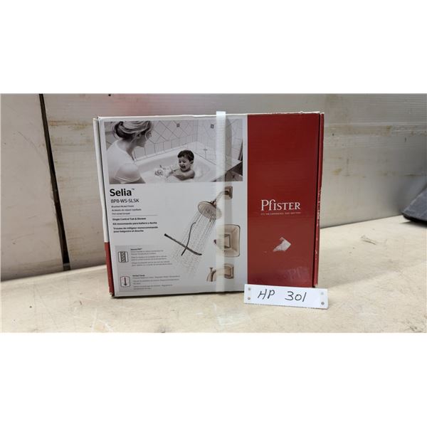 New Pfister Selia 8P8-WS-SLSK Single Control Tub and Shower Faucet Kit, Brushed Nickel Finish