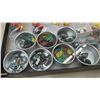 Image 5 : Showcase of Vintage Toys and Game Pieces: Monopoly, Britains Animals, Cracker Jacks, Puzzles, of
