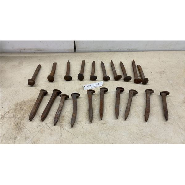 Twenty Old Railroad Spikes Found in Reno MB