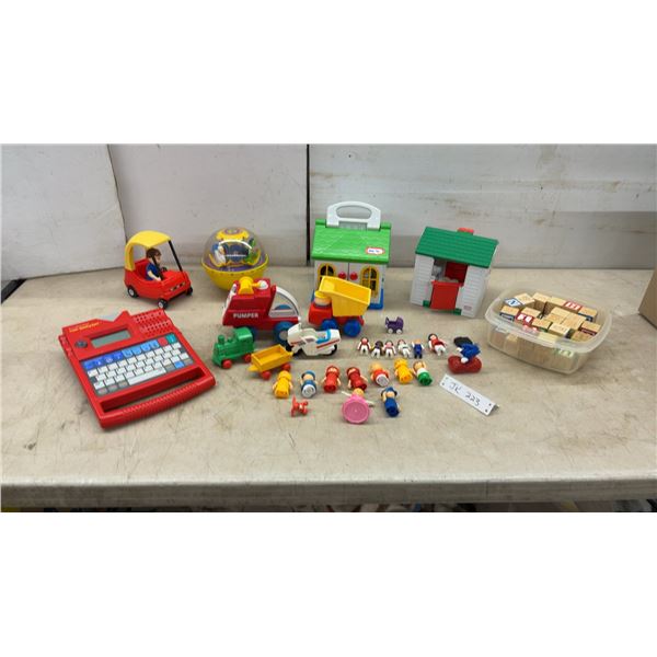 Texas Instruments Super Speak and Spell Electronic Learning Toy, Wood Blocks, Fisher Price, Little