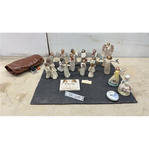 Collection of Willow Tree Figurines by Susan Lordi for Demdaco, Angels and Family Figures