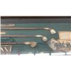 Image 7 : "History of Golf" Framed Display Case With Antique-Style Clubs and Balls, 13 × 41 1/2 × 3 1/2”