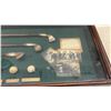 Image 8 : "History of Golf" Framed Display Case With Antique-Style Clubs and Balls, 13 × 41 1/2 × 3 1/2”