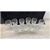 Image 11 : Cut / Crystal Glass Assortment Including Footed Lidded Compote, Rose Bowl, Stemware