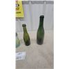 Image 4 : Vintage Improved Gem Aqua Blue Glass Canning Jars with Zinc Lids and Green Bottles
