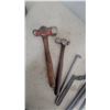 Image 2 : Assortment of Hand Tools Including Ball-Peen Hammers, Pry Bars, Chisels, Punches