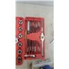 Image 4 : Tap and Die Set in Red Case with Additional Taps, Dies, T-Handle Tap Wrenches