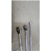 Image 4 : 3 Snap-on 1/2” Drive Ratchets and Breaker Bar, plus 13 Sockets