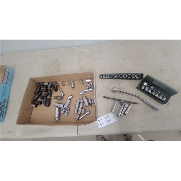 3/8” Universal Joint Socket Set, Impact Sockets, Ratchet, and T-Bar