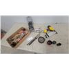 Image 1 : Pneumatic Finish Nailer, Hole Saws, Drill Bits, C-Clamp