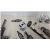 Image 7 : Assorted Tools: Pipe Wrench, Gear Puller, and Sockets