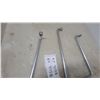 Image 3 : 3 snap on L-Shaped Box-End Wrenches, Chrome-Plated Steel, Varying Lengths