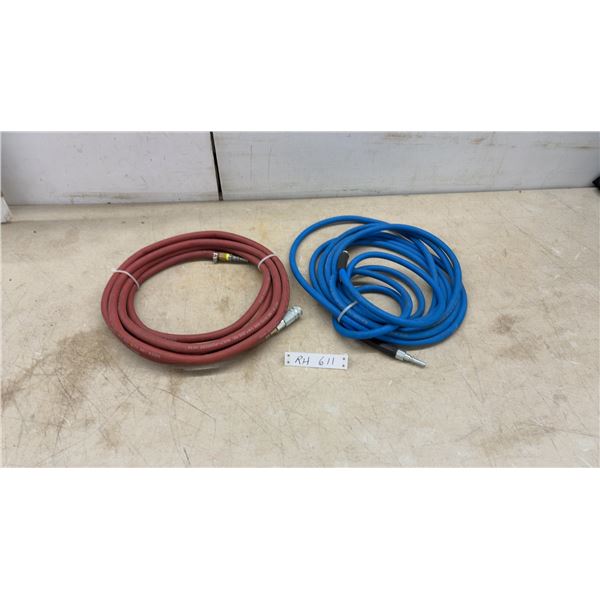 2 Lengths 1/4” Air Hoses 250 PSI and 300 PSI