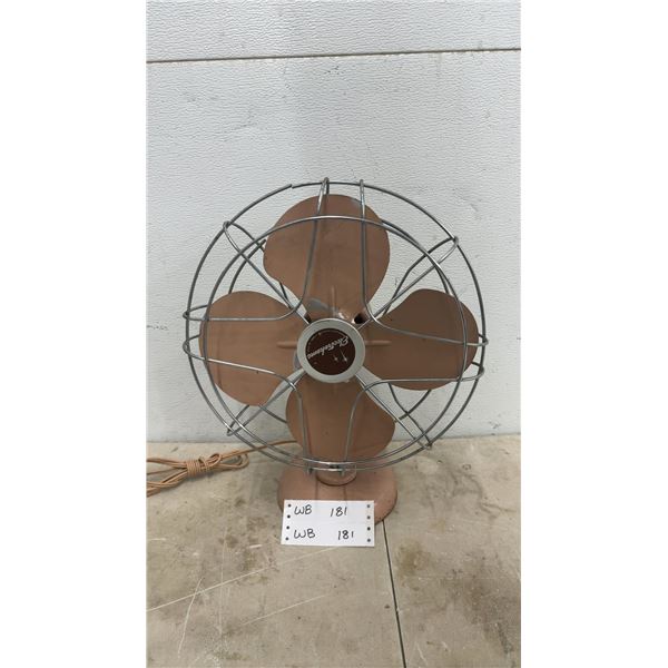 Mid Century Working Electric Table Fan
