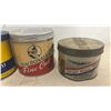 Image 5 : 9 Vintage Tobacco Tins: Dominion, Old Chum, Wills, Chateau Gay, MacDonald's, Daily Mail
