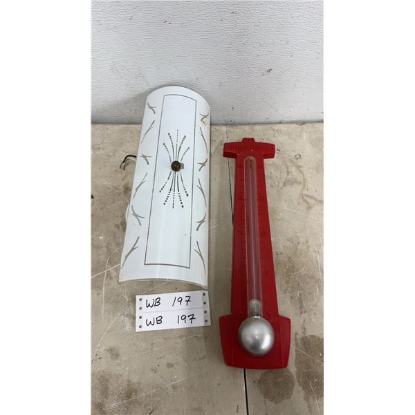 Mid Century Bathroom Light Fixture and 1940’s Dime Bank