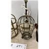 Image 4 : Antique Hammond Electric Desk Clock, 2 Desk Lamps and 2 Industrial Light Wire Cages