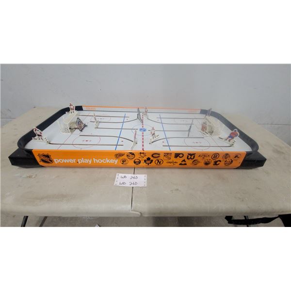 Coleco NHL Power Play Rod Hockey Table Game with Team Logos, circa Mid-to-Late 1990s
