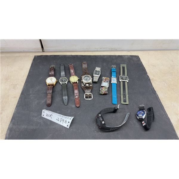 8 Quartz Wristwatches Including Tommy Bahama, Eternity, Milano Expressions all with new batteries