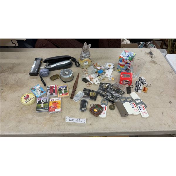 Fluorescent Lantern, Shot Glass, Rabbit Solar Light, Push Pins, Bottle Openers, Keychains, Cards