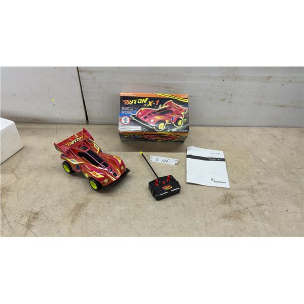 RadioShack Triton X-1 Radio-Controlled Car 60-4222 with Box, Remote, and Manual