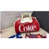 Image 3 : Coca-Cola: Coke Duffle Bag, Can Tumblers, Fitted Sheet, 3 pairs sleep pants with tags