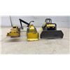Image 3 : Tonka Mighty Front Loader, Mighty Shovel Excavator, and Mighty Dozer Toy Vehicles