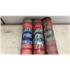 Image 2 : Three Vintage Liberty Fire Extinguisher Tubes, Dry Chemical, Wawanesa Mutual Insurance Company