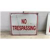 Image 4 : 2 Metal Signs; No Trespassing, 10 × 12” and No Parking, 10 × 14”
