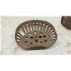 Image 4 : Antique Cast Iron Tractor Implement Seats, Set of 2