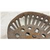 Image 8 : Antique Cast Iron Tractor Implement Seats, Set of 2