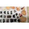 Image 4 : Collection of Lithic Artifacts, Stone Tools, Projectile Points and Flakes in Chert, Flint