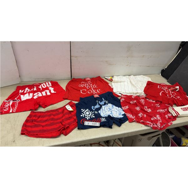 Coca-Cola Brand Knit Boxer Shorts, Red "What You Want," Striped, and Blue Polar Bear, Some with