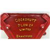 Image 6 : Cockshutt Plow Co. Limited Brantford Canada 0741 Cast Iron Drill End, 14 1/2 × 14”