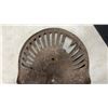 Image 6 : Pair of Antique Cast Iron Tractor Implement Seats, Wheel-Spoke and Slotted Designs