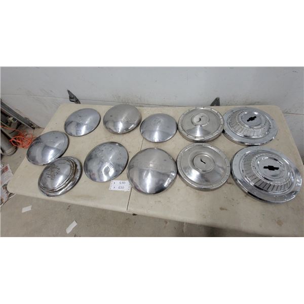 Vintage Hubcap Lot: International, Dodge, Mopar, Chevrolet Wheel Covers, Mercury, Nash