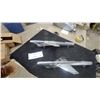 Image 3 : Pair of 1957 Chevrolet Bel Air Chrome Jet Front Fender Hood Ornaments 16” long