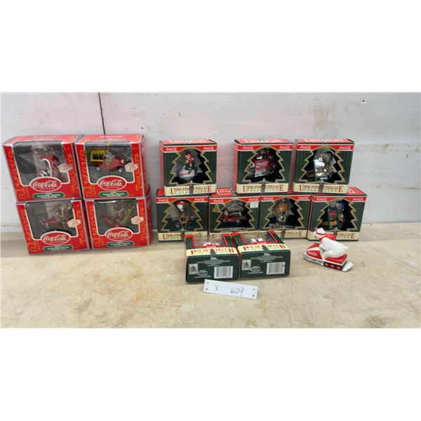 Coca-Cola 2000 Platinum Series and Bottling Works Collection Christmas Ornaments