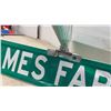 Image 8 : Reflective Street Signs, "Navin Rd 57N" and "James Farm Rd" with Mounting Bracket