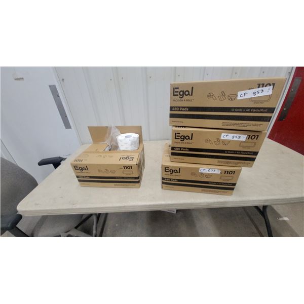 Egal Basic Pads on a Roll, P/N 1101, 480 Pads per Box, 12 Rolls x 40 Pads/Roll