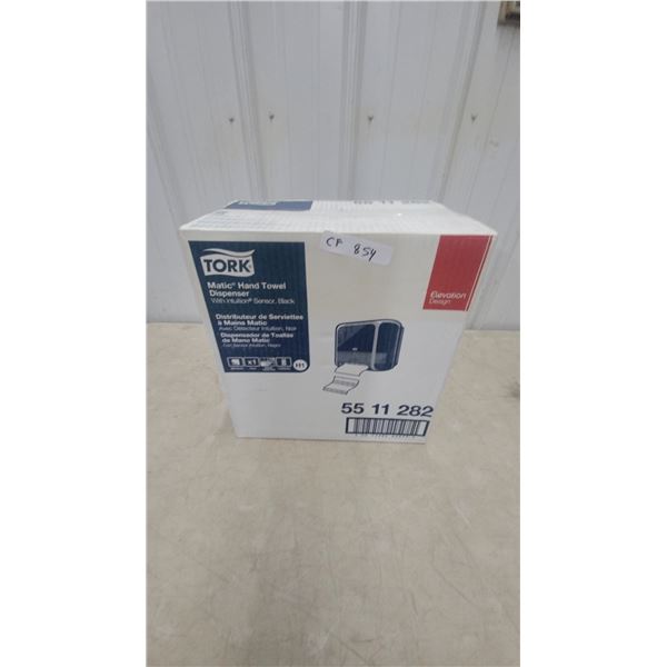 Tork Matic Hand Towel Dispenser with Intuition Sensor, Black, Elevation Design, Model 5511282