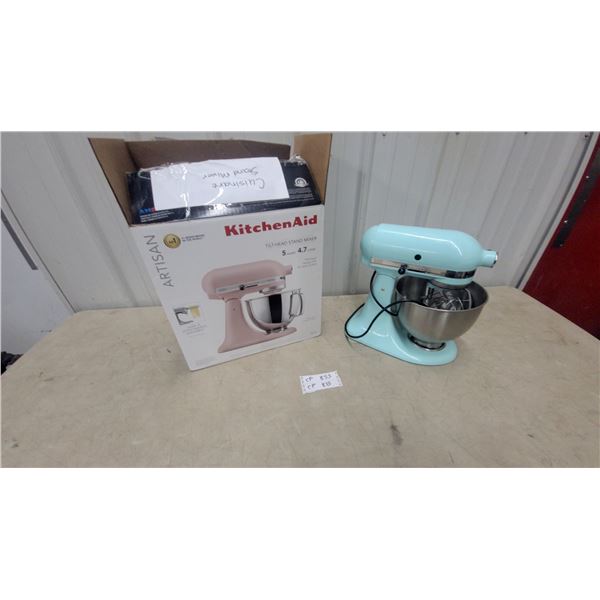 KitchenAid Ultra Power Tilt-Head Stand Mixer, Light Blue, with Stainless Steel Bowl and Whisk