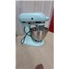 Image 2 : KitchenAid Ultra Power Tilt-Head Stand Mixer, Light Blue, with Stainless Steel Bowl and Whisk