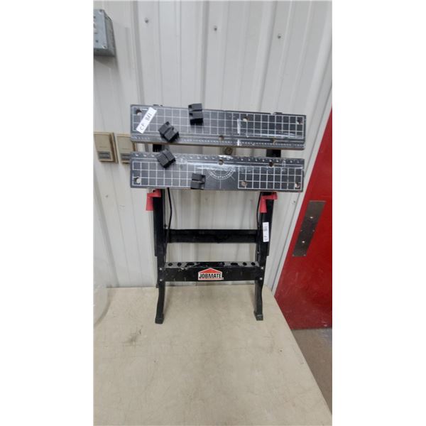 Jobmate Folding Portable Workbench with Adjustable Jaws