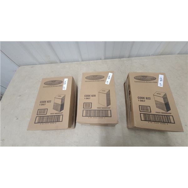Frost Products Code 622 and Code 620 Washroom Waste Receptacles, Lot of 3