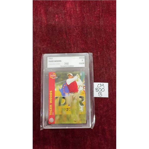 Graded Tiger Woods World Stars Golf Card