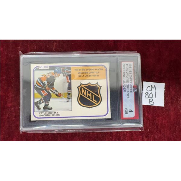 Graded Wayne Gretzky 1981-82 Scoring Leader Card