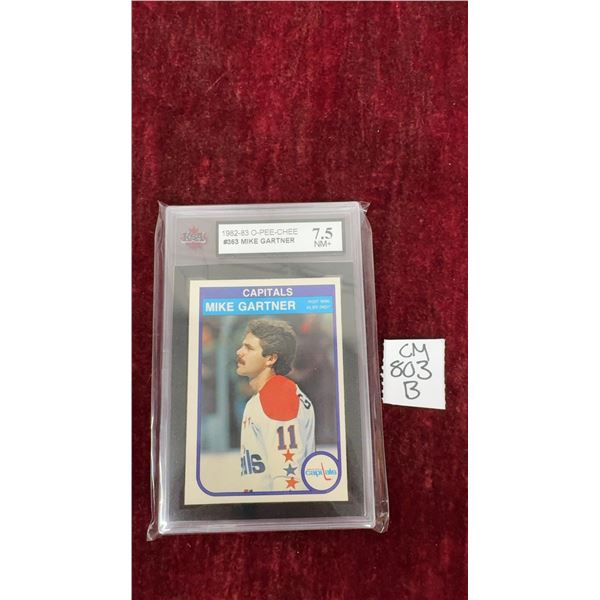 Graded Mike Gartner 1982-83 O-Pee-Chee Card